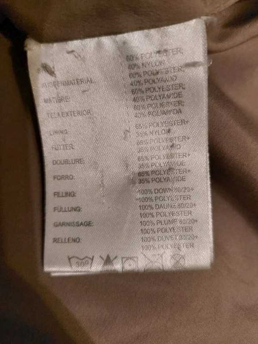 ciepła długa kurtka puchowa 80%/20 % rozm. 36/38