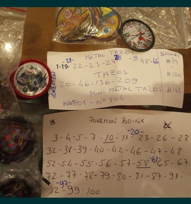 Power  Metal Tazos, Boinx Pokémon