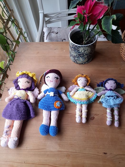 Bonequinhas fadas em croché amigurumi vários  tamanhos