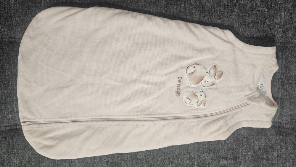 Велюровий спальний мішок для немовлят 6-9 місяців