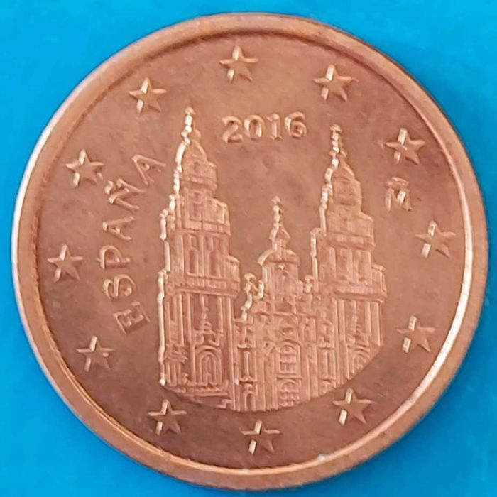5 Cêntimos de 2016 de Espanha, Santiago de Compostela