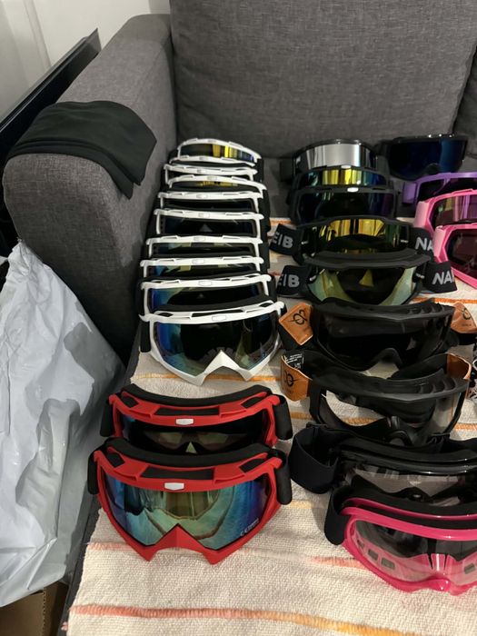 Gogle sportowe narciarskie NOWE  – różne kolory – 1 sztuka