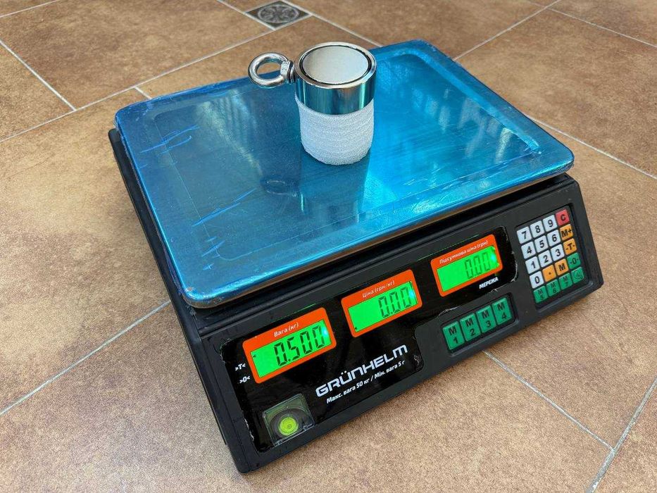 150кг Магніт | Пошуковий | Двосторонній | Сильний | LNM 60-3