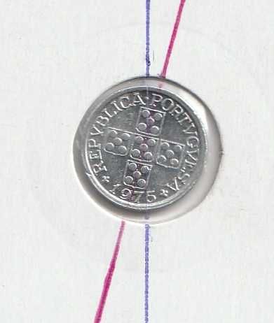 10 Centavos 1975 Aluminio Eixo Deslocado