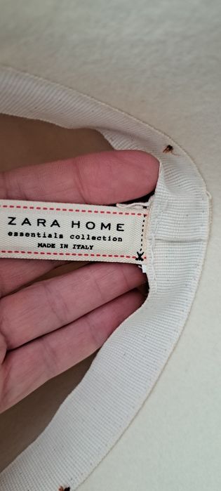 Kapelusz Zara Home,  jasnobeżowy filc.