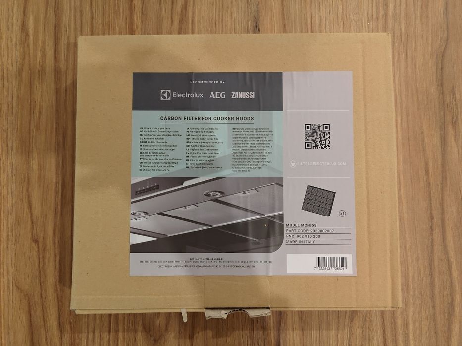 Filtro de carvão para exaustor AEG