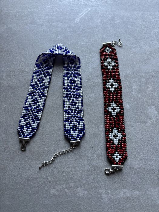 Кольє з чеського бісеру