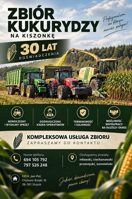 Koszenie kukurydzy na kiszonkę