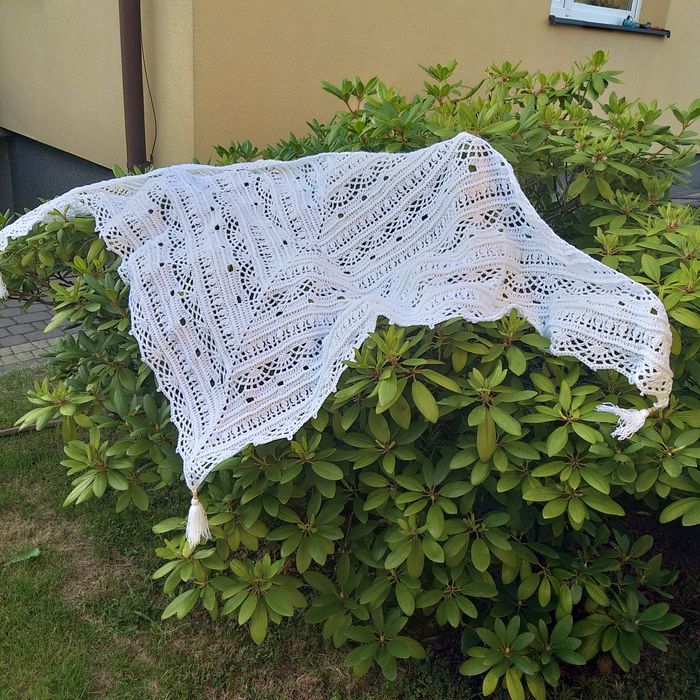 Chusta akryl , zrobiona na szydełku
