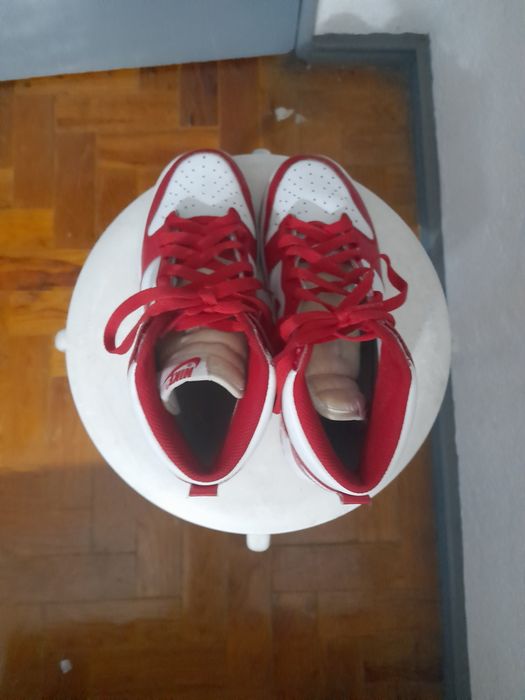 Nike Dunk high vermelho