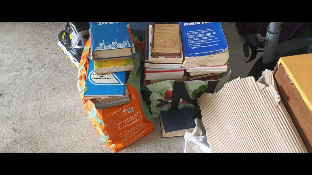Lote de dezenas de livros