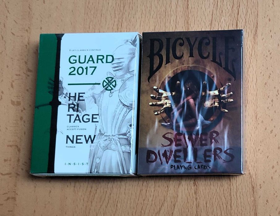 Baralhos de Cartas Guard by BOCOPO e Bicycle Sewer Dwellers