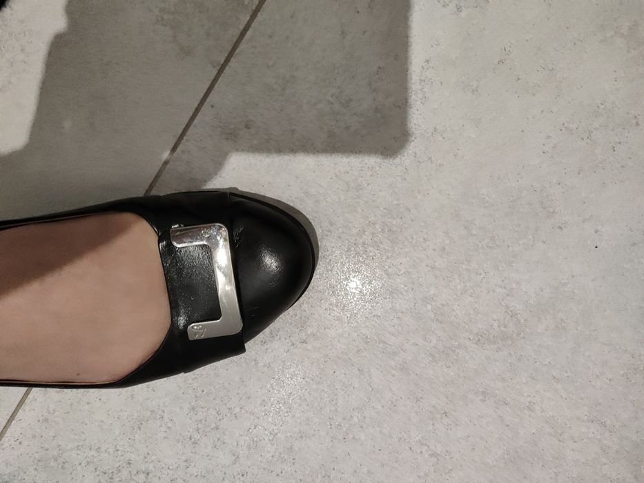 Buty baleriny balerinki skóra