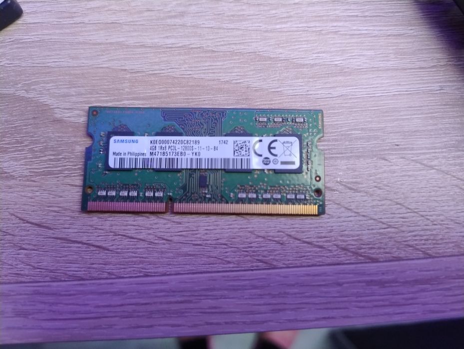 Kostka ram DDR3 4gb 1Rx8 PC3L 12800S