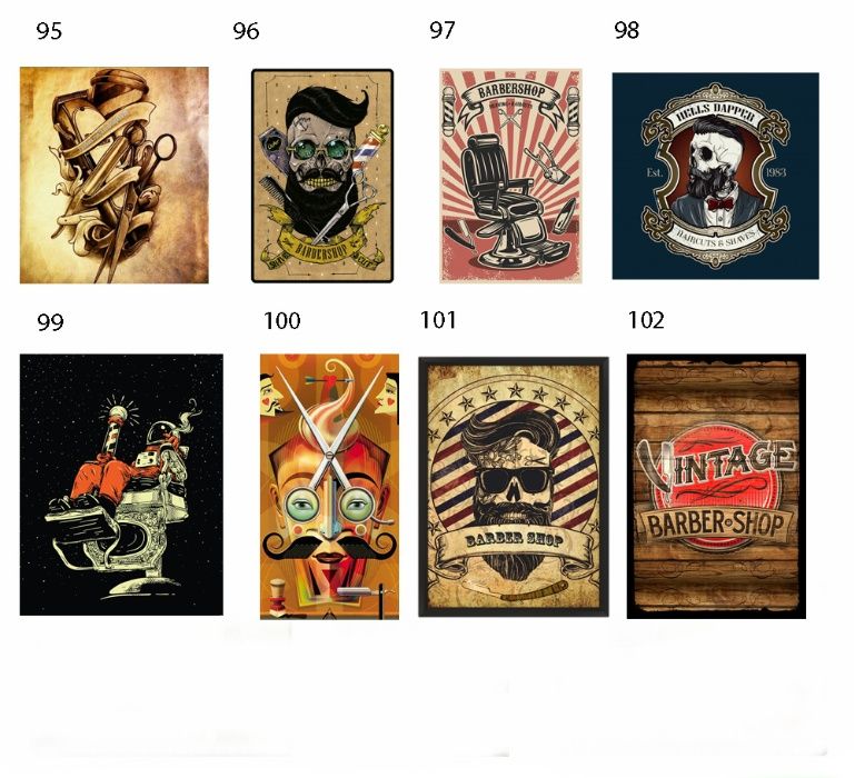 Quadros em PVC Barbearia