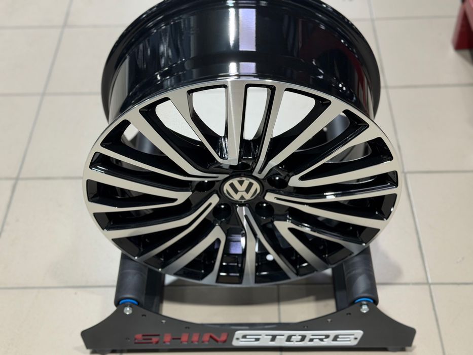 Нові диски Volkswagen T5 T6 R18 5x120 REPLICA VW6129 Black Machined Face