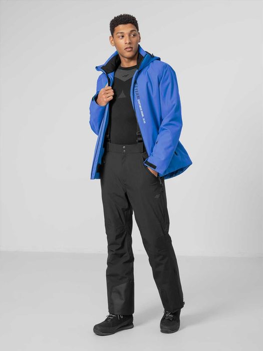 Kurtka narciarska męska 4F kumn003 roz.L Niebieski i Czarny