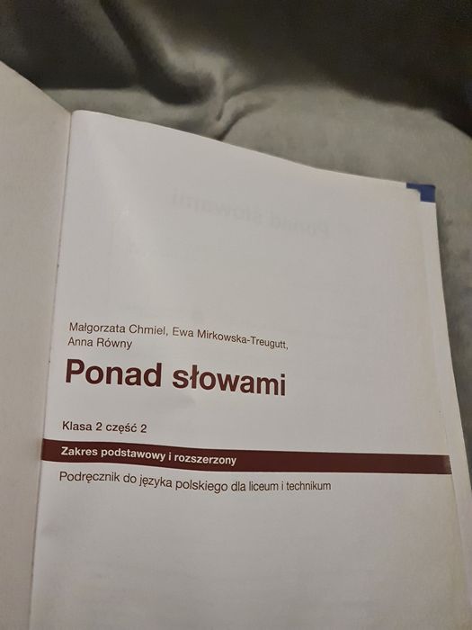 Ponad slowami podręcznik do j polskiego