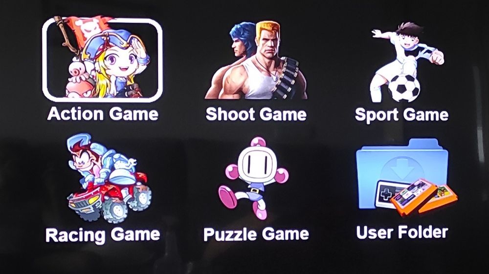 Consola de jogos reto