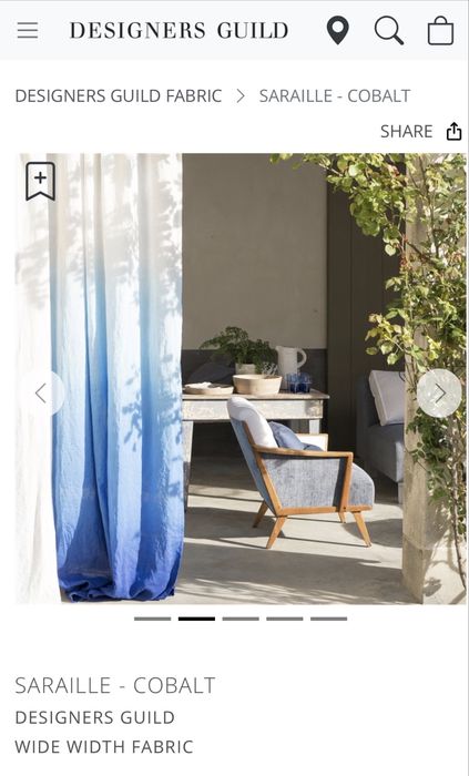 Cadeirão orelhas Designers Guild