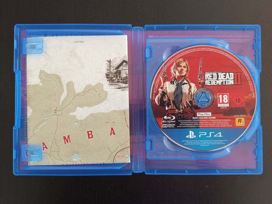 Red Dead Redemption II - PS4 -2 Discos e 1 Poster - Considerado um dos melhores jogos de sempre da PLAYSTATION 4