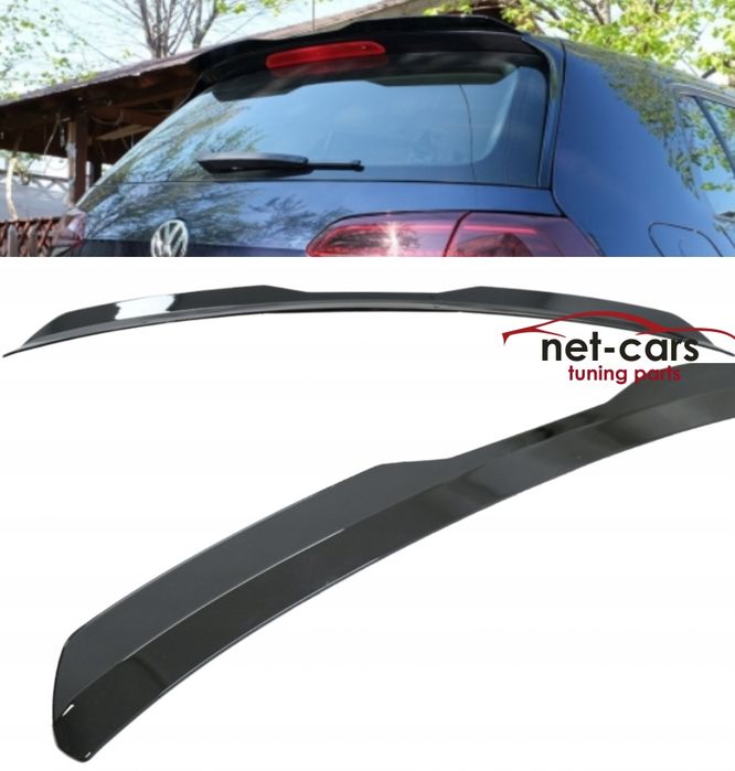 Spoiler lotka klapy VW GOLF 7 7.5 wzór GTI R-line czarny połysk