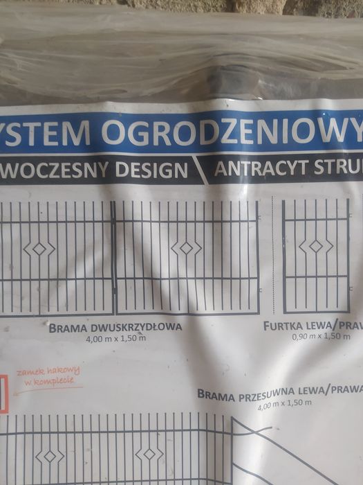 Brama + furtka ocynkowana