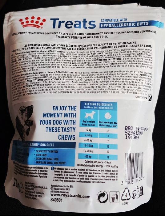 ROYAL CANIN Przysmaki dla Dorosłych, Hipoalergiczne