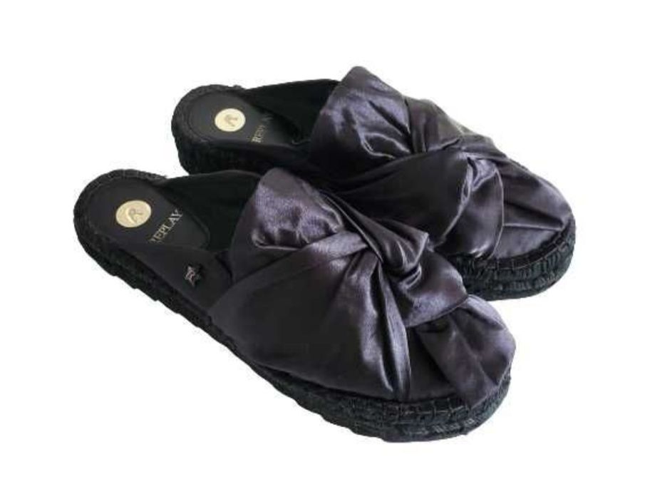 Buty klapki czarne na platformie Replay rozm. 40