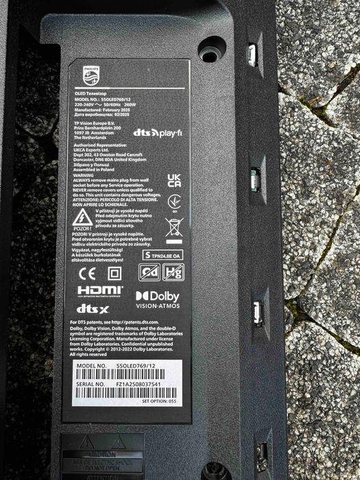 Płyty to Philips 55OLED769/12