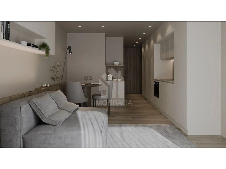 Fantástico Apartamento T0 Novo em São Vítor, Braga - Conclusão 1º S...