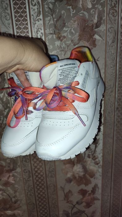Кроссовки Reebok classic Leather.Белые.Новые.