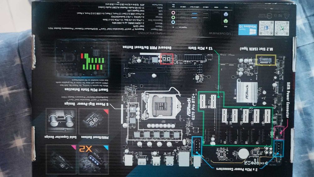 Bundle board Q270 Pro BTC com GPU+ 16GB+i564739697650945121