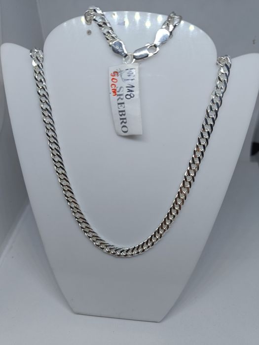 Srebrny łańcuszek srebro 925 długość 50cm
