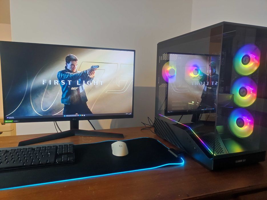 PC Gaming Ryzen 5500X3D • RTX 3080 • 16GB 3600MHz • 1TB SSD • ARGB • Lian Li