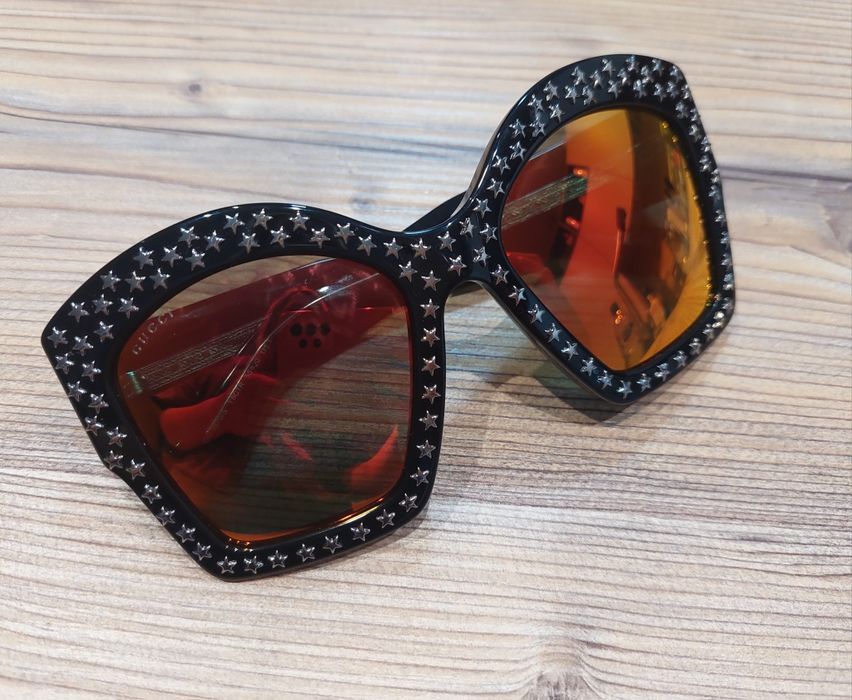Ефектні сонцезахисні ркуляри з зірковим дізайном  Gucci GG3870/S ( Оригінал, Італія)