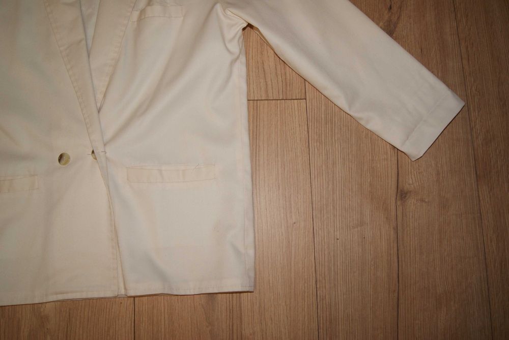 Marynarka oversize kremowa rozmiar M/38