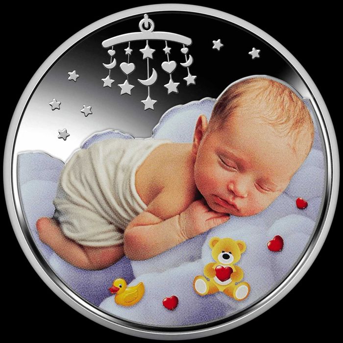 Срібна монета Батьківське щастя у подарунковому пакованні 5 гривень