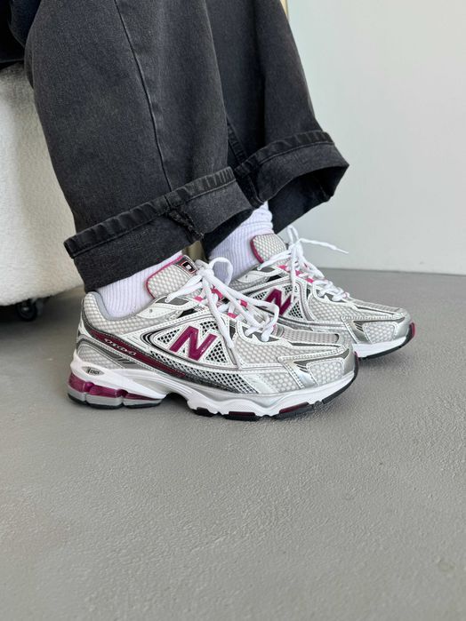 Кросівки New Balance 1064 Silver/Bordo premium | Кроссовки жіночі