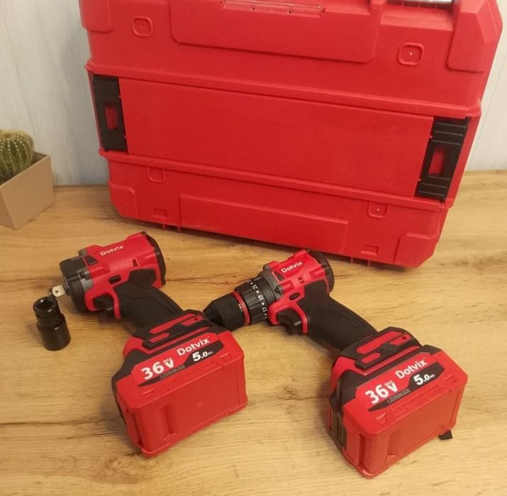 Безщітковий Набір 2в1 36V ударний шуруповерт і ударний гайковерт 36В