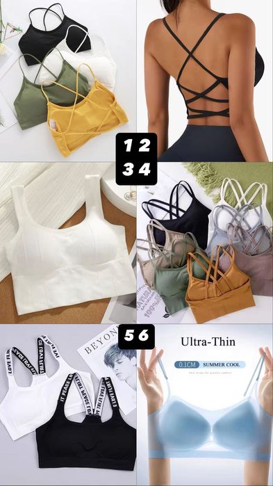 Спортивный топ Спорт бра с открытой спиной Топик спорт с чашками С М Л