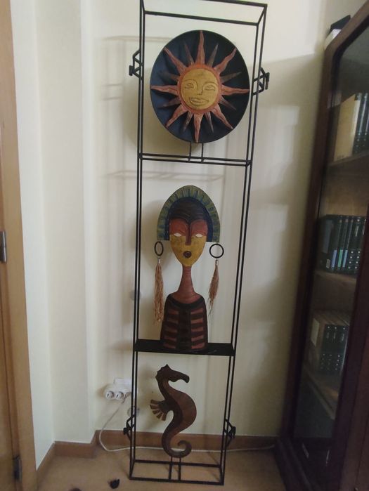 Biombo em ferro forjado decorativo motivos africanos