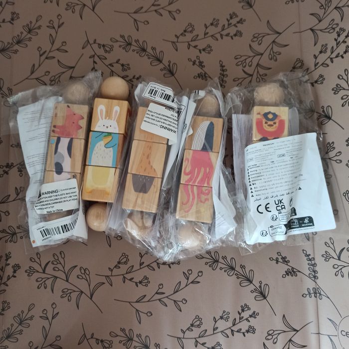 Іграшки-головоломки для наймолодших Дерев'яні Іграшки Складанки Тварин