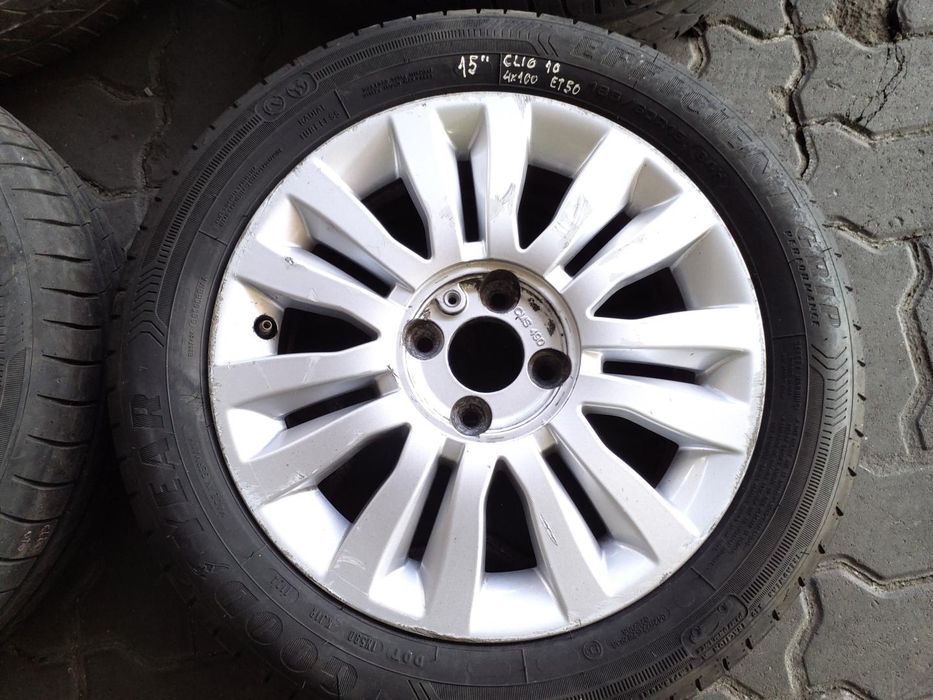 Jantes Renault R15 Com Pneus 185/60 Furação 4X100