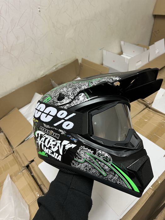 Мото шлем эндуро кроссовый для квадроциклов мотоциклов скутеров