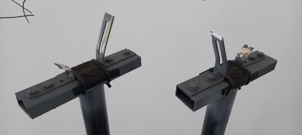Cavaletes para barra de musculação