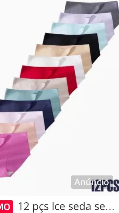 Lote de 5 calcinhas 42-46 soutians oncologicos