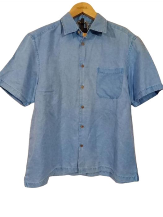 Сорочка з натуральної тканини льон-шовк  Marks&Spencer великій розмір