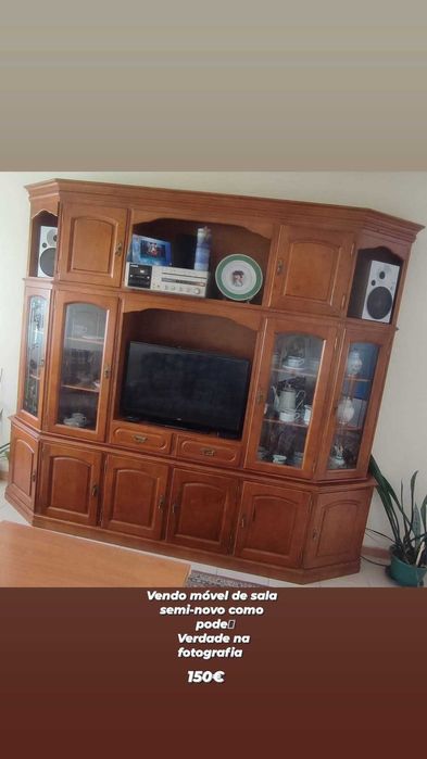 Vendo móvel de sala dividido em 3 partes