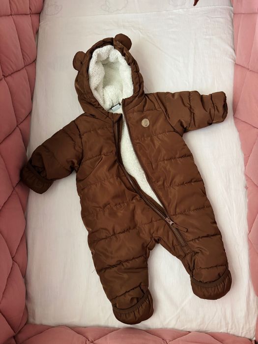 Теплий зимовий комбінезон H&M  0-2 місяці